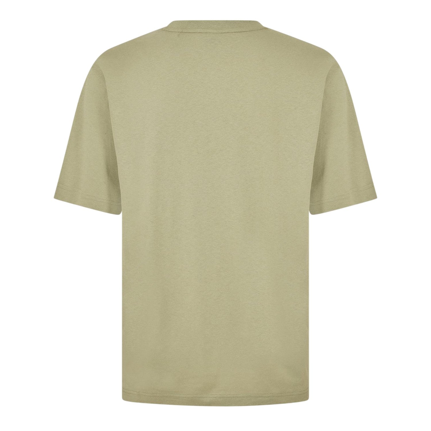 Green - Back - Boss Mens Logo Cotton Crew Neck T-Shirt