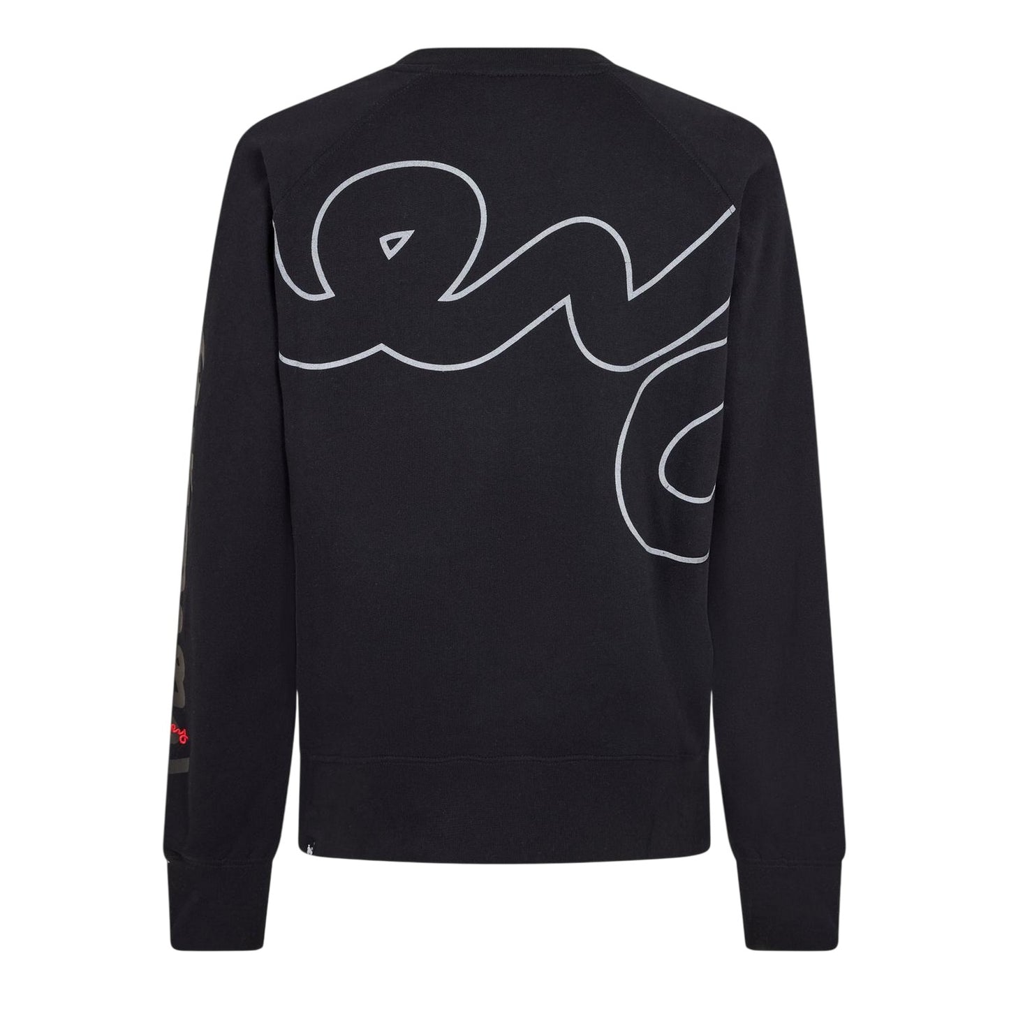 Black - Back - Money Unisex Adult Cotton Crew Neck Sweatshirt