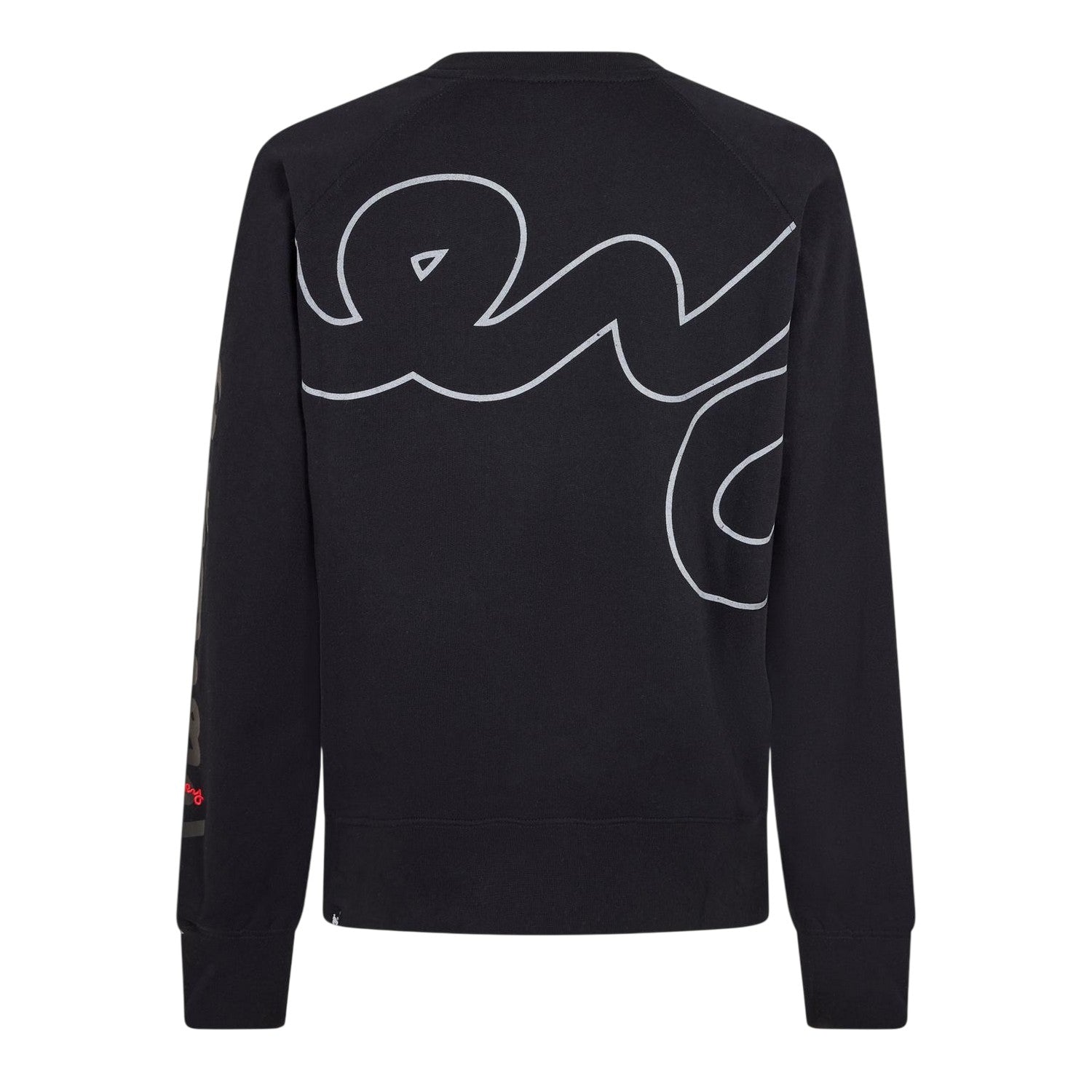 Black - Back - Money Unisex Adult Cotton Crew Neck Sweatshirt