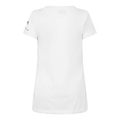 White - Back - Head Womens-Ladies Branded T-Shirt