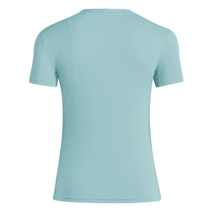 Teal - Back - Adidas Womens-Ladies Adizero Essentials Running T-Shirt