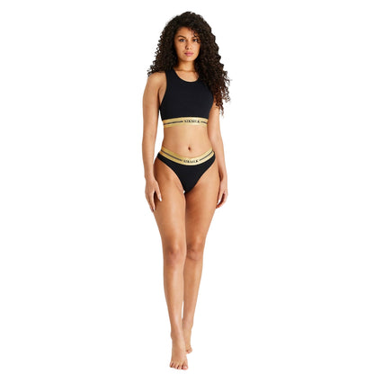 Black - Lifestyle - SikSilk Womens-Ladies Racerback Bralette
