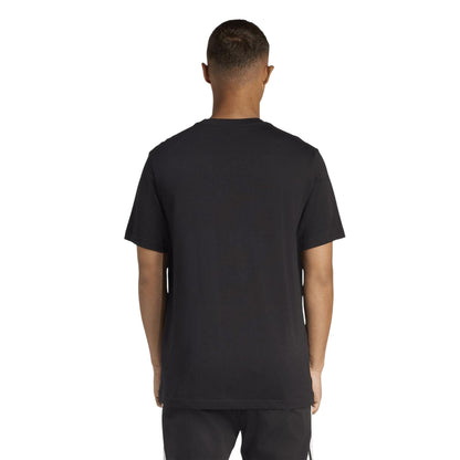 Black - Back - Adidas Mens Camo Chest Pocket T-Shirt