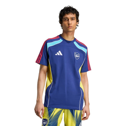 Blue-Yellow - Side - Adidas Unisex Adult Arsenal FC T-Shirt
