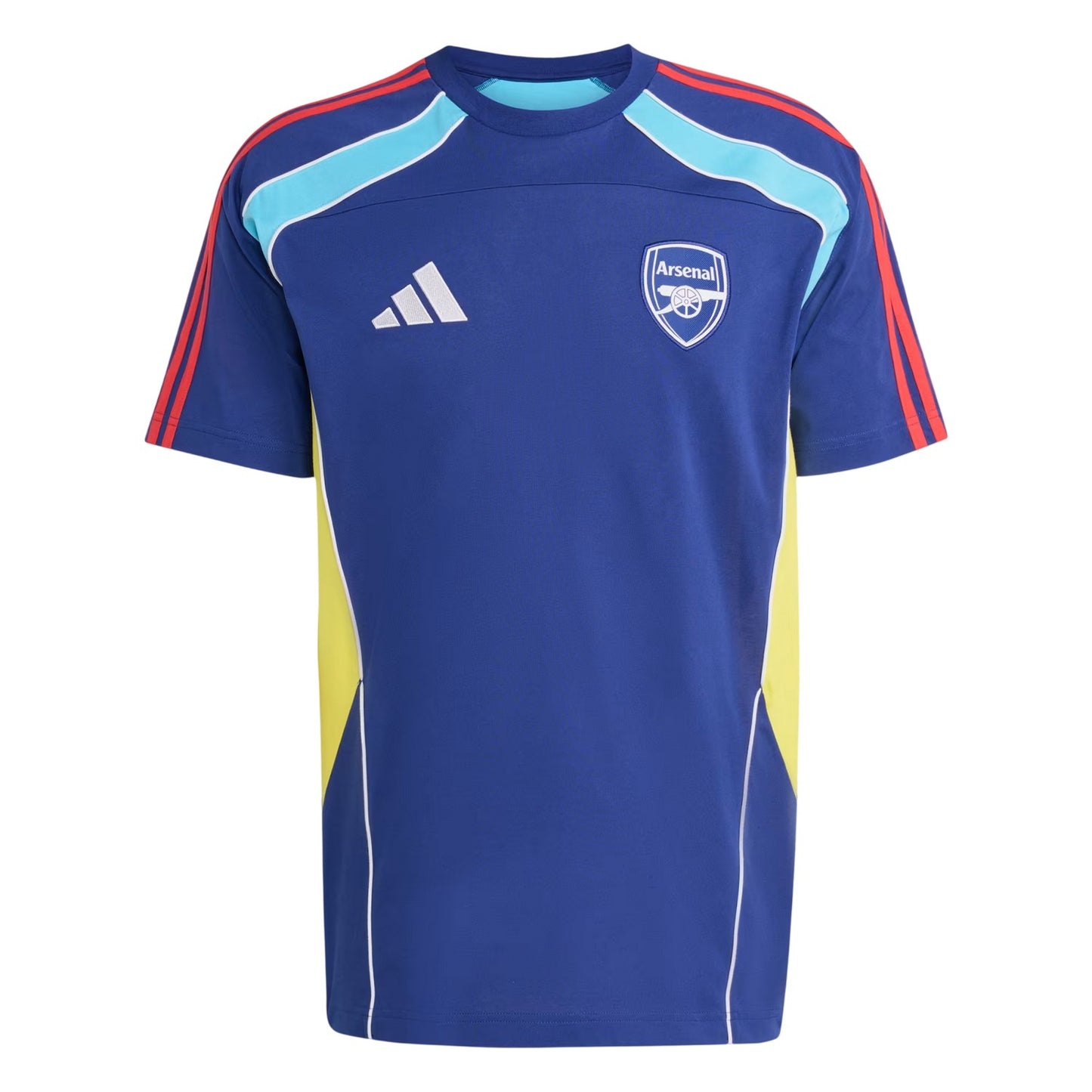 Blue-Yellow - Front - Adidas Unisex Adult Arsenal FC T-Shirt