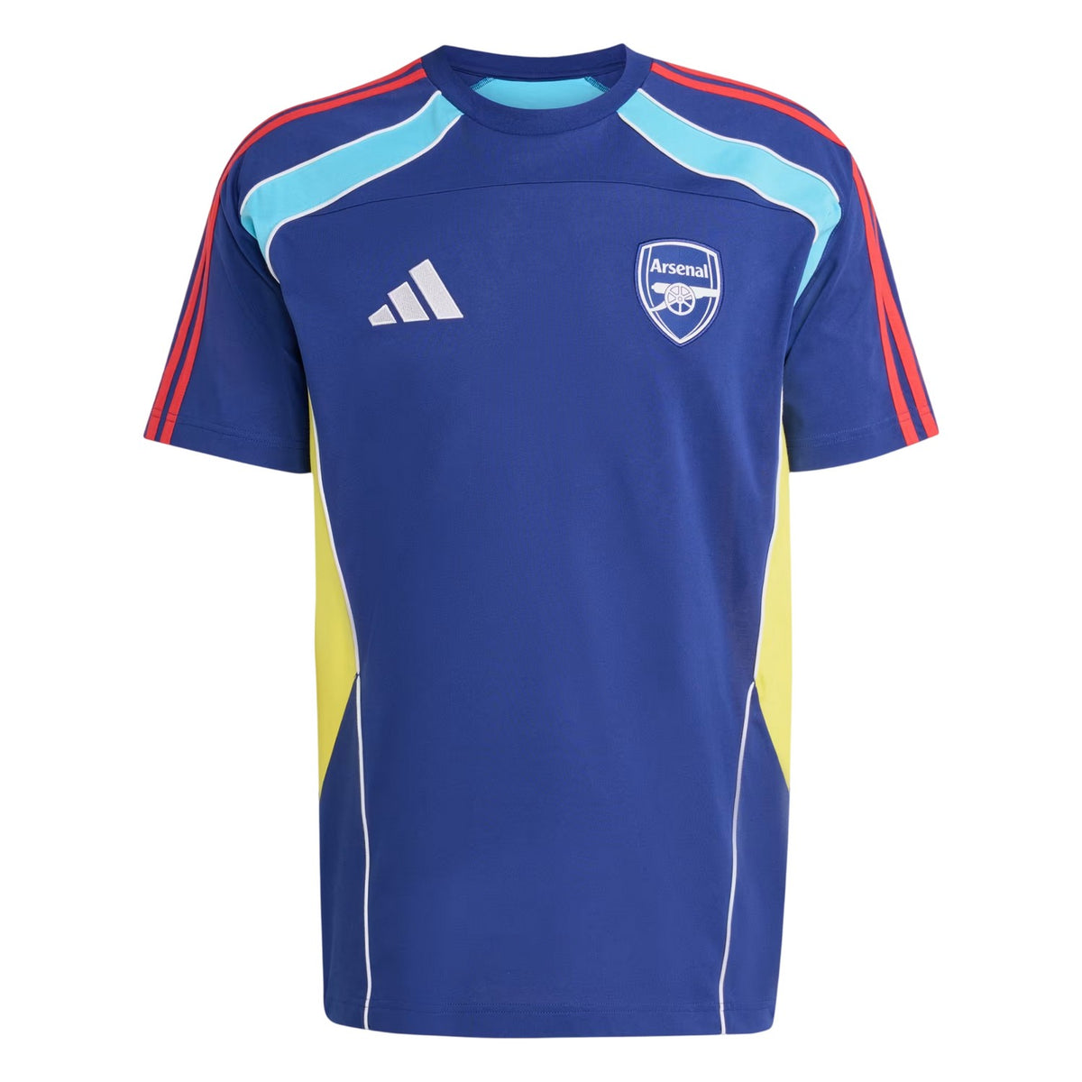 Blue-Yellow - Front - Adidas Unisex Adult Arsenal FC T-Shirt