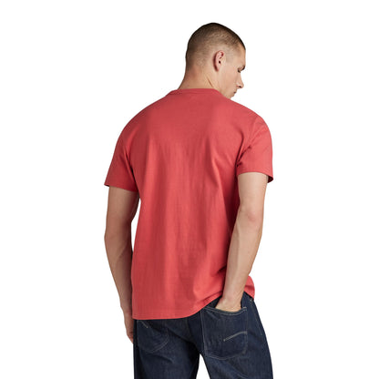 Red - Back - G-Star Mens Collegic Regular T-Shirt