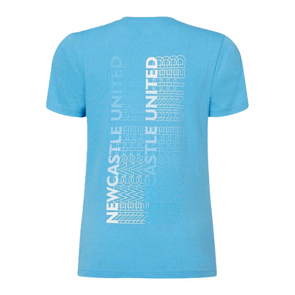 Azure Blue - Back - Castore Womens-Ladies Newcastle United FC Back Print T-Shirt