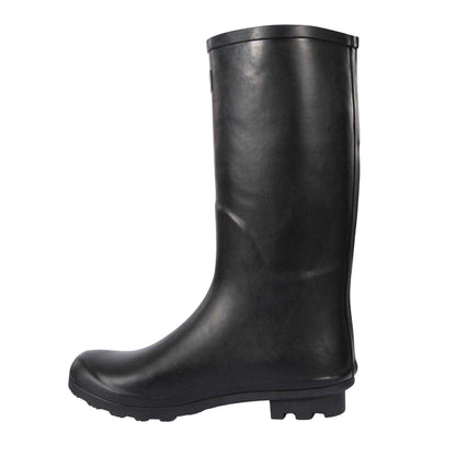 Black - Back - Trespass Womens-Ladies Round Toe Wellington Boots