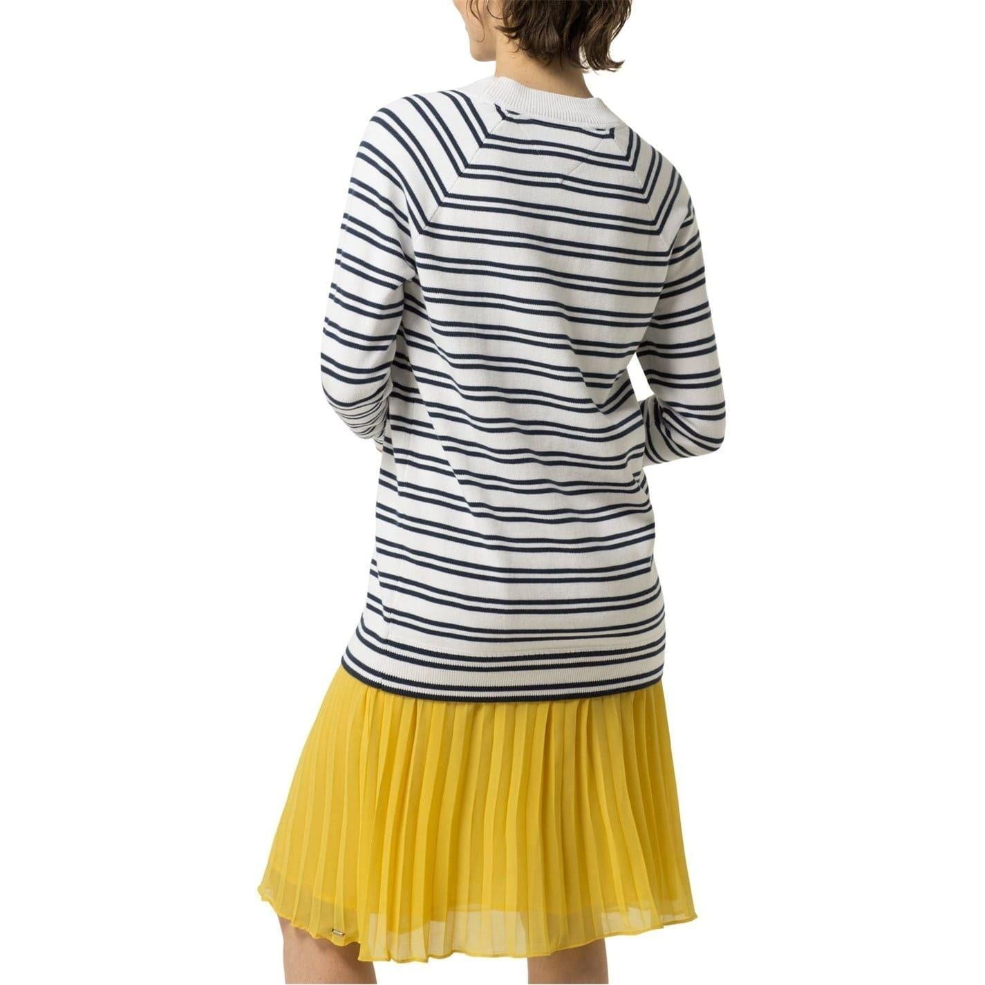 White - Back - Tommy Hilfiger Womens-Ladies Striped Tunic