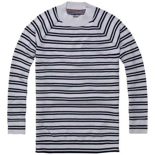 White - Front - Tommy Hilfiger Womens-Ladies Striped Tunic
