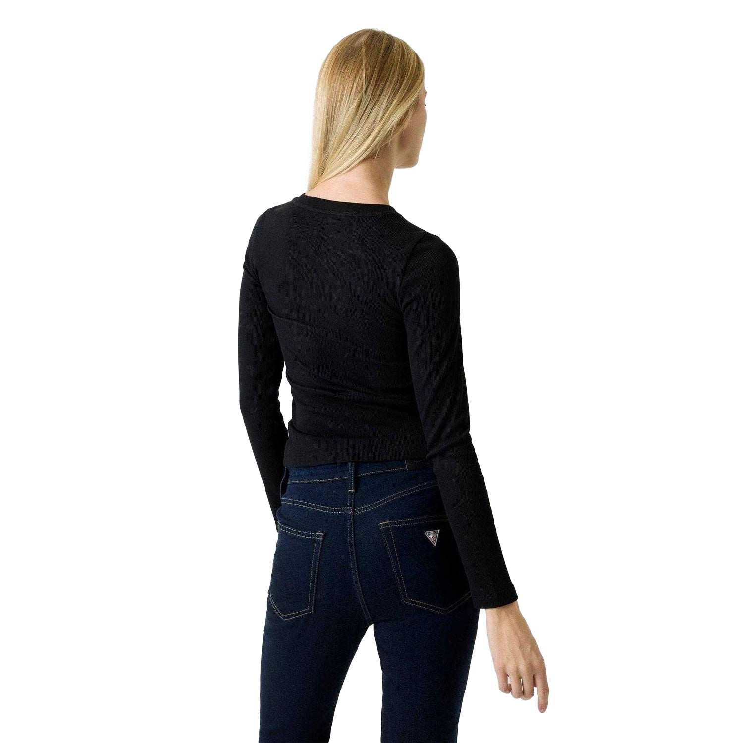 Shoreline - Back - Guess Womens-Ladies Logo Long-Sleeved T-Shirt