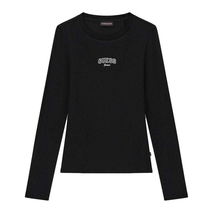 Shoreline - Front - Guess Womens-Ladies Logo Long-Sleeved T-Shirt