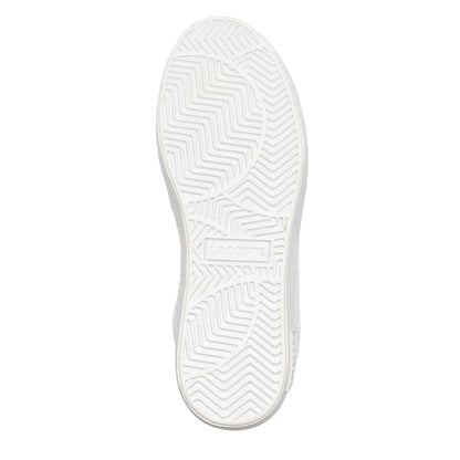 White-Gold - Lifestyle - Lacoste Womens-Ladies Powercourt 2.0 Leather Trainers