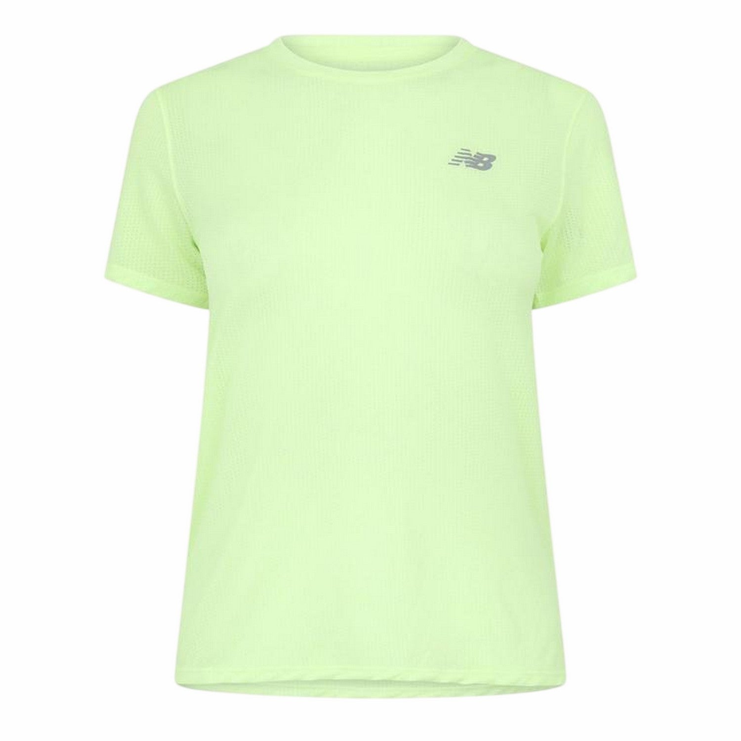 Green - Front - New Balance Womens-Ladies Logo Short-Sleeved Athletic T-Shirt