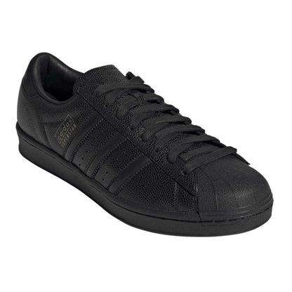 Black - Lifestyle - Adidas Unisex Adult Superstar Leather Flat Trainers
