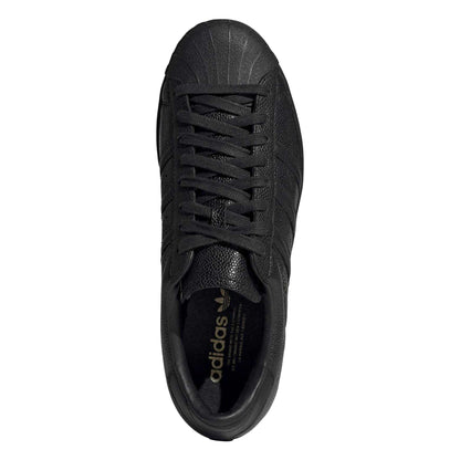 Black - Pack Shot - Adidas Unisex Adult Superstar Leather Flat Trainers
