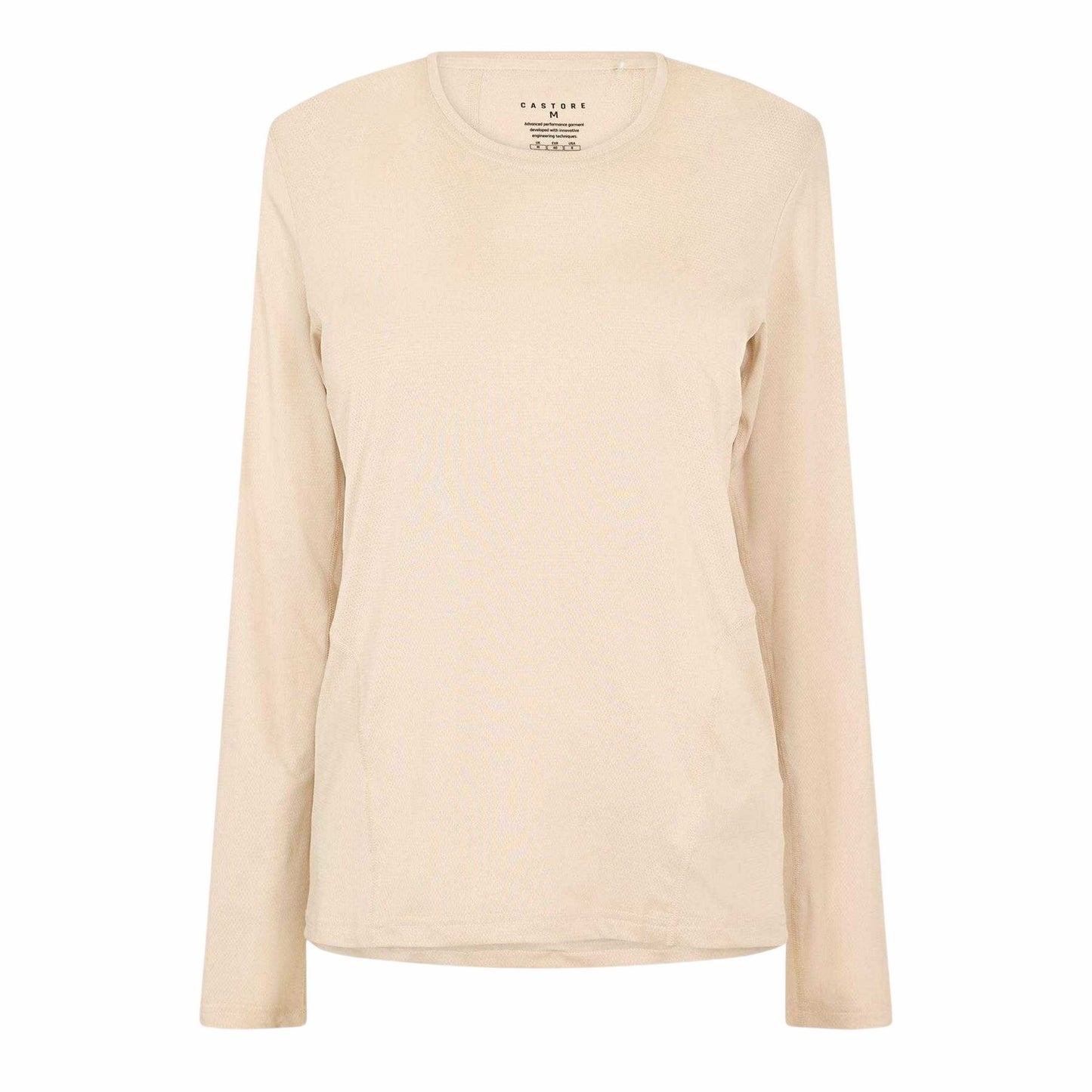 Beige - Front - Castore Womens-Ladies Movement Long-Sleeved T-Shirt