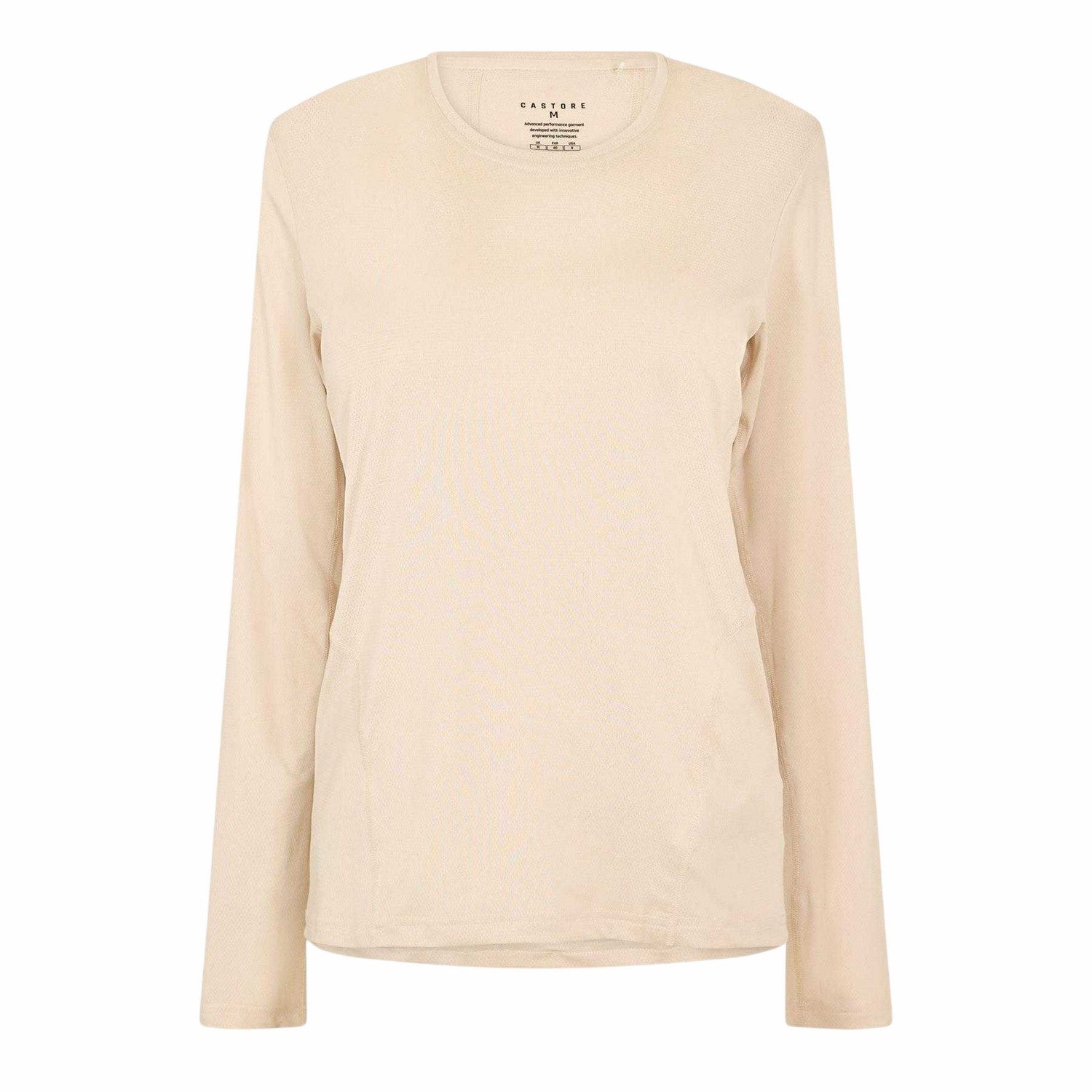 Beige - Front - Castore Womens-Ladies Movement Long-Sleeved T-Shirt