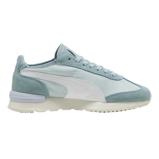 Blue-White - Front - Puma Unisex Adult R78 Wind Leather Trainers