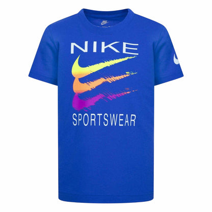 Game Royal - Front - Nike Childrens-Kids Swoosh Sports T-Shirt