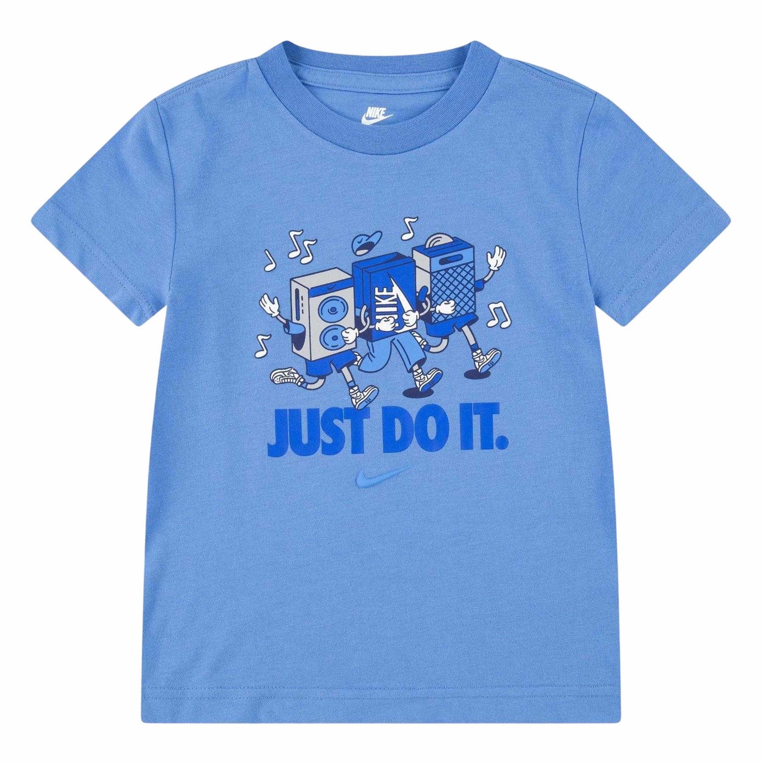 Blue - Front - Nike Childrens-Kids Music Boxy T-Shirt