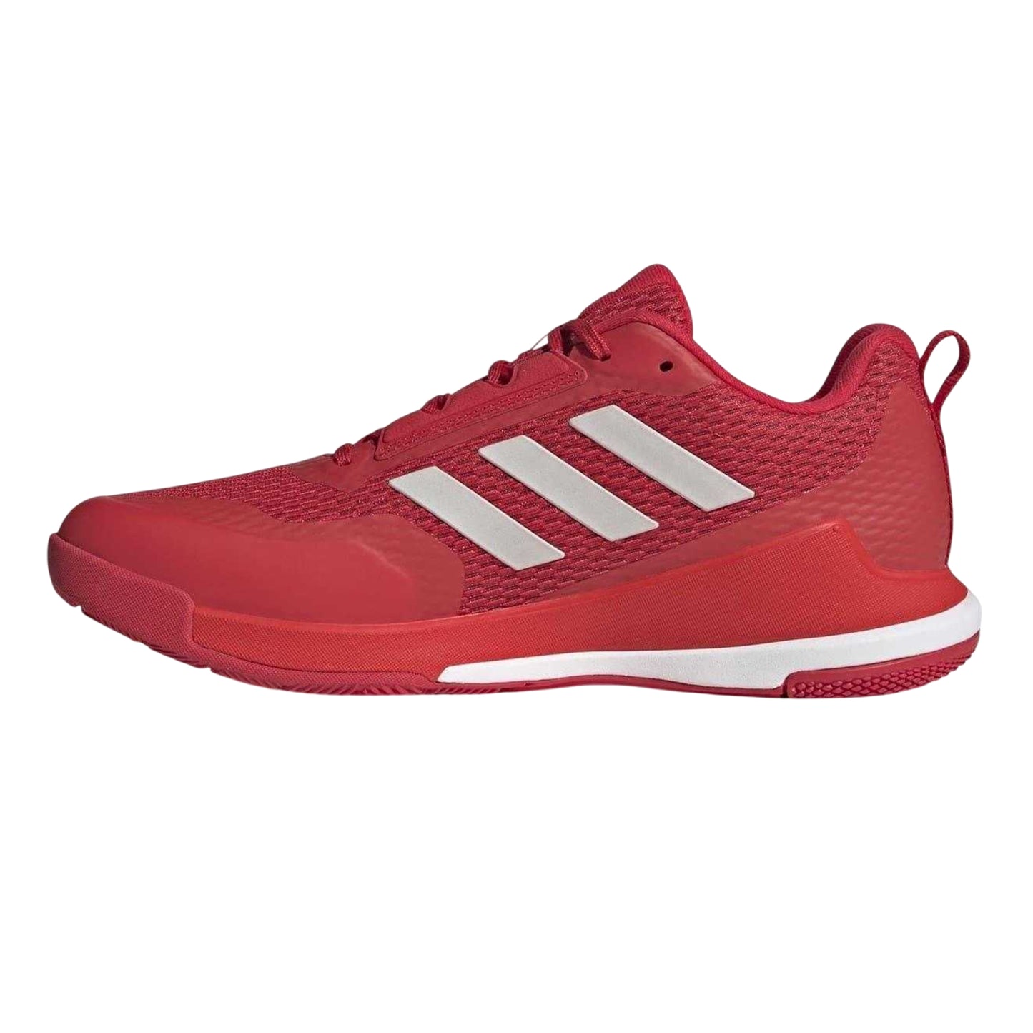 Red-Silver - Side - Adidas Mens Novaflight 2 Trainers