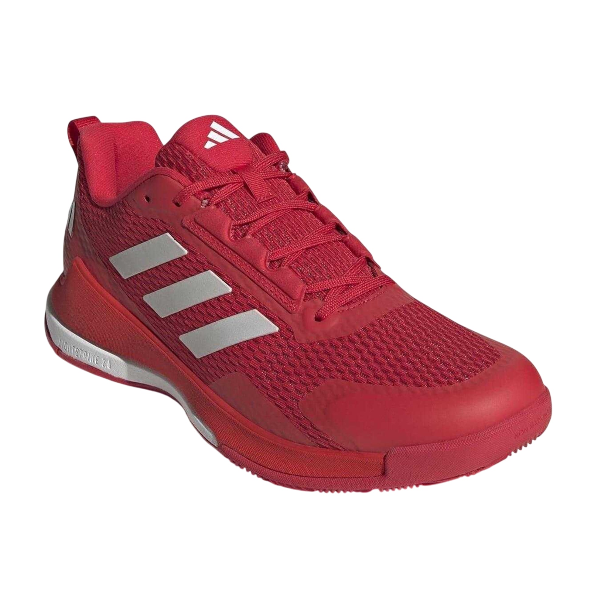 Red-Silver - Front - Adidas Mens Novaflight 2 Trainers