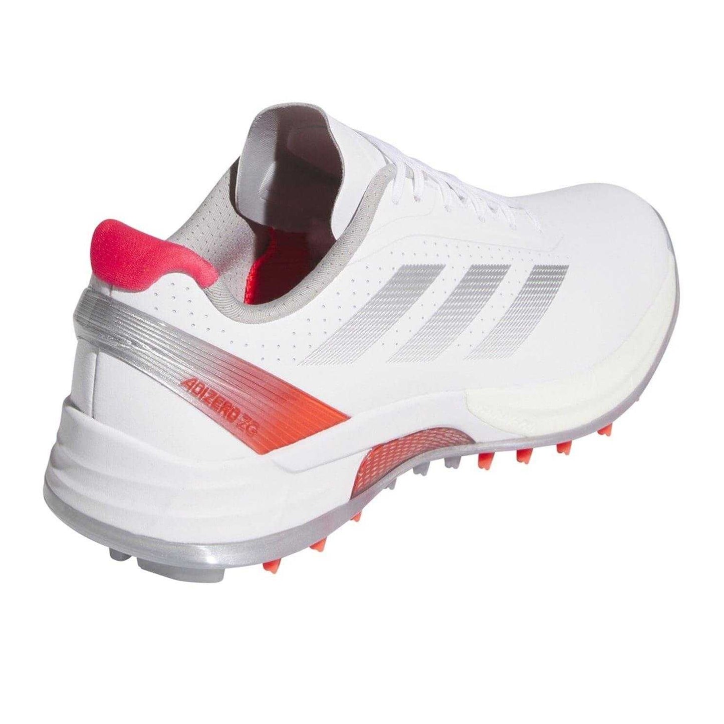 White - Back - Adidas Womens-Ladies Adizero Spiked Golf Shoes