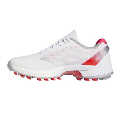 White - Side - Adidas Womens-Ladies Adizero Spiked Golf Shoes