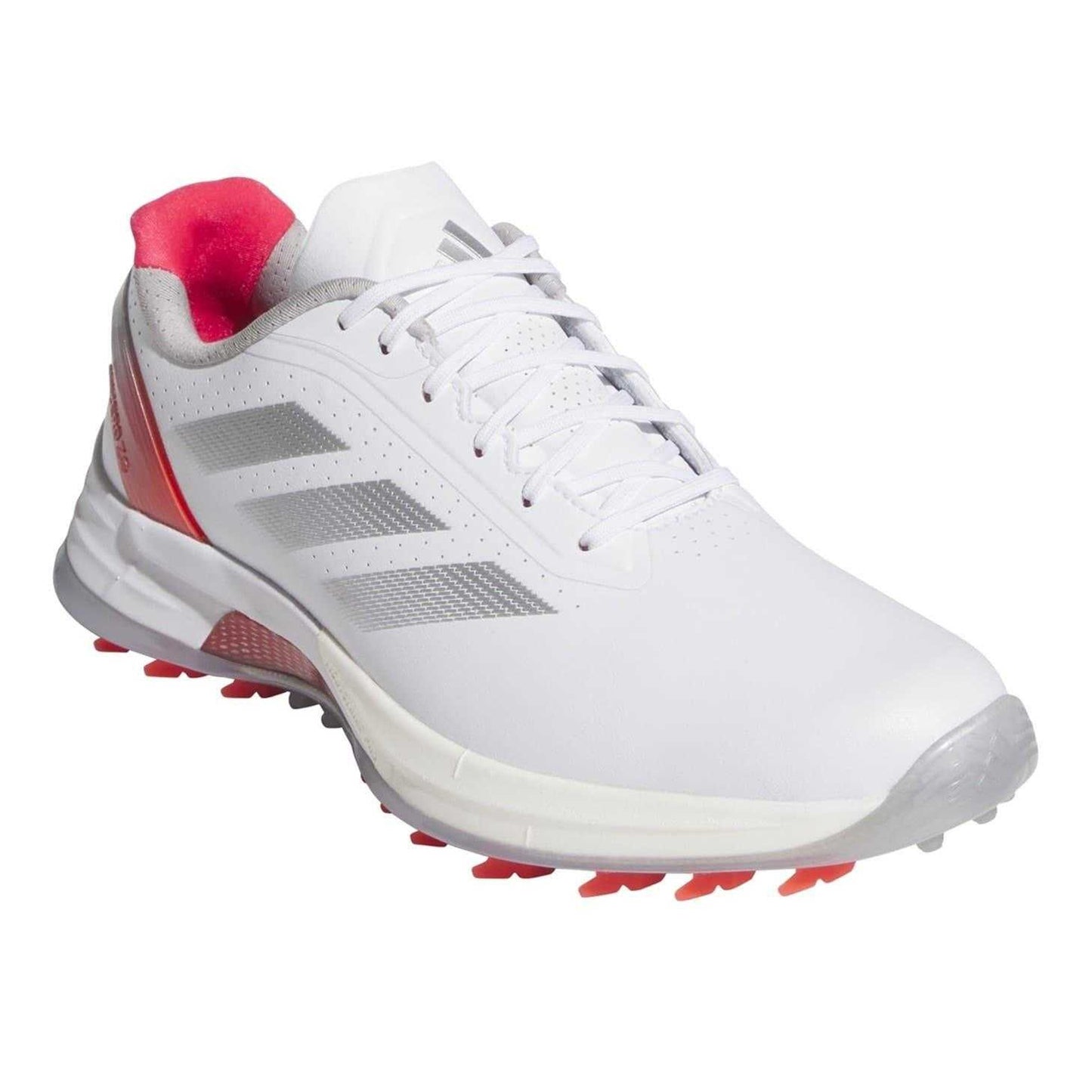 White - Front - Adidas Womens-Ladies Adizero Spiked Golf Shoes