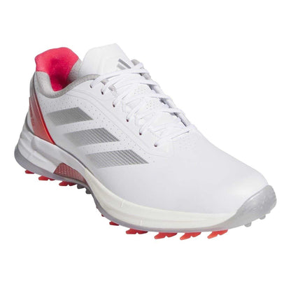 White - Front - Adidas Womens-Ladies Adizero Spiked Golf Shoes
