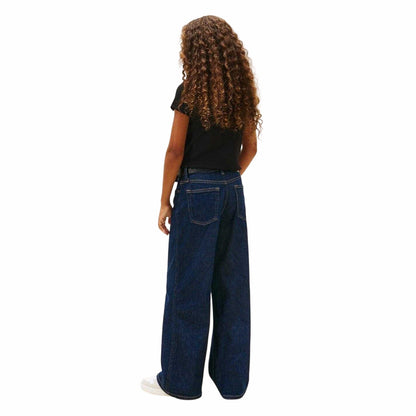 Black - Back - Tommy Hilfiger Girls Essential Ribbed Crop Top