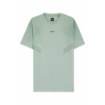 Green - Front - Boss Mens Active T-Shirt