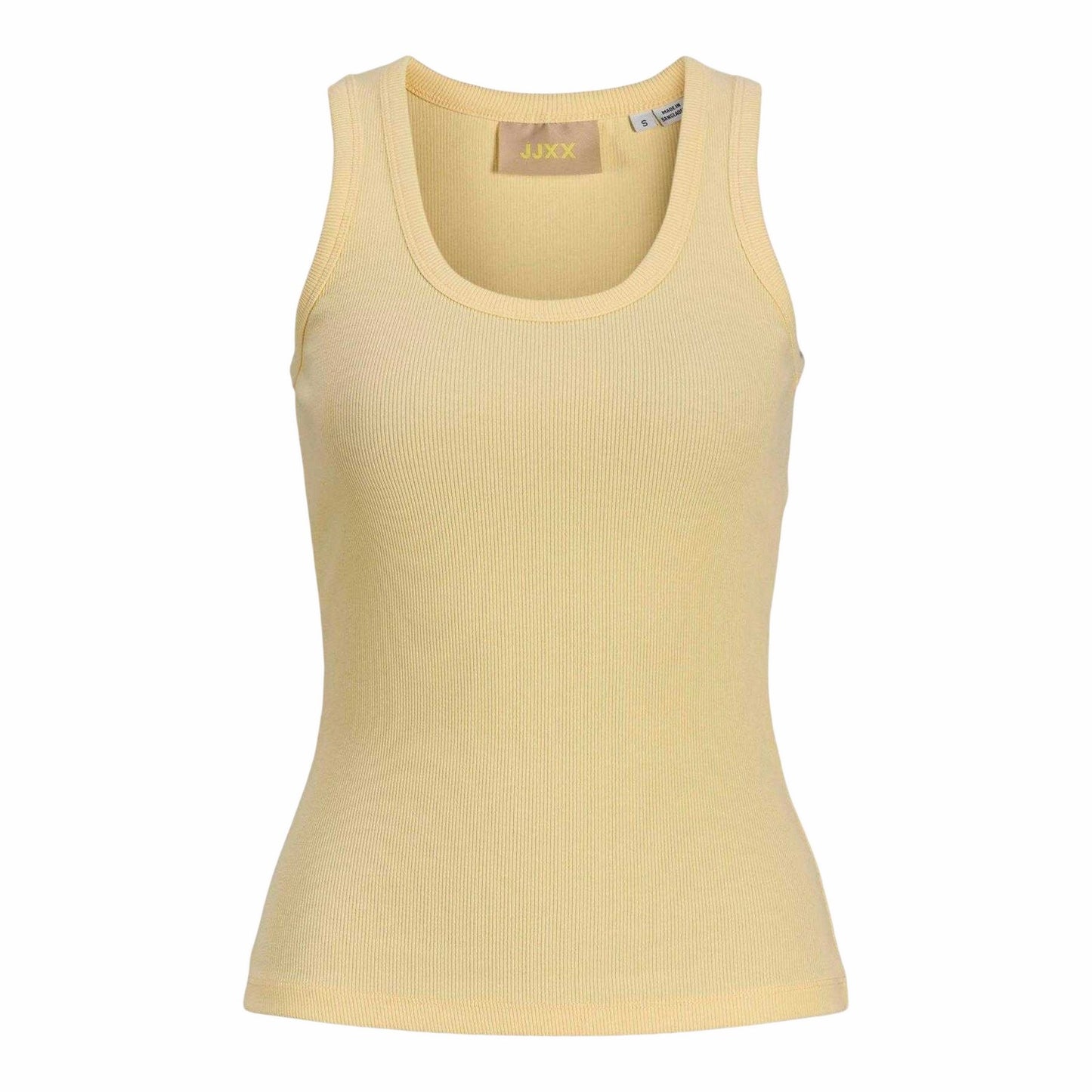 Sunlight - Front - JJXX Womens-Ladies Frida Ribbed Tank Top