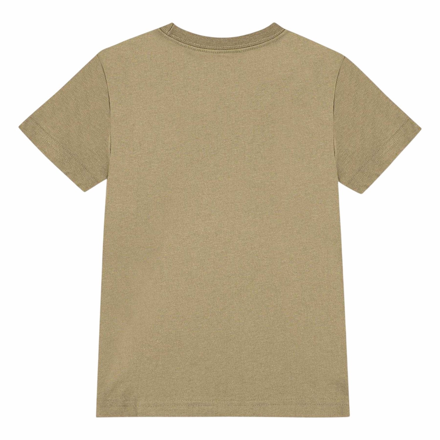 Parachute Beige - Back - Nike Childrens-Kids Brandmark Logo Stack T-Shirt