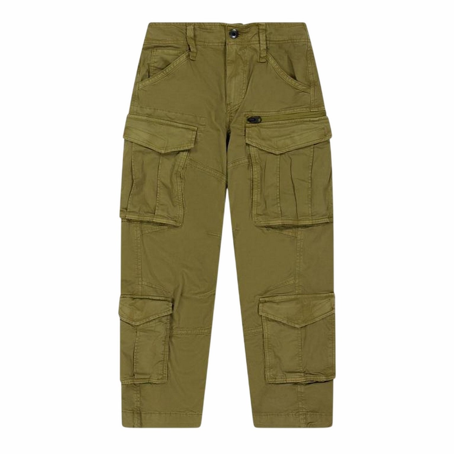 Green - Front - G-Star Childrens-Kids Rovic Denim 3D Cargo Trousers