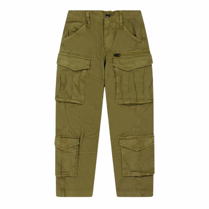 Green - Front - G-Star Childrens-Kids Rovic Denim 3D Cargo Trousers