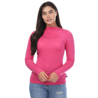 Pink - Front - Ted Baker Womens-Ladies Eloria Twist Neck Fitted Top