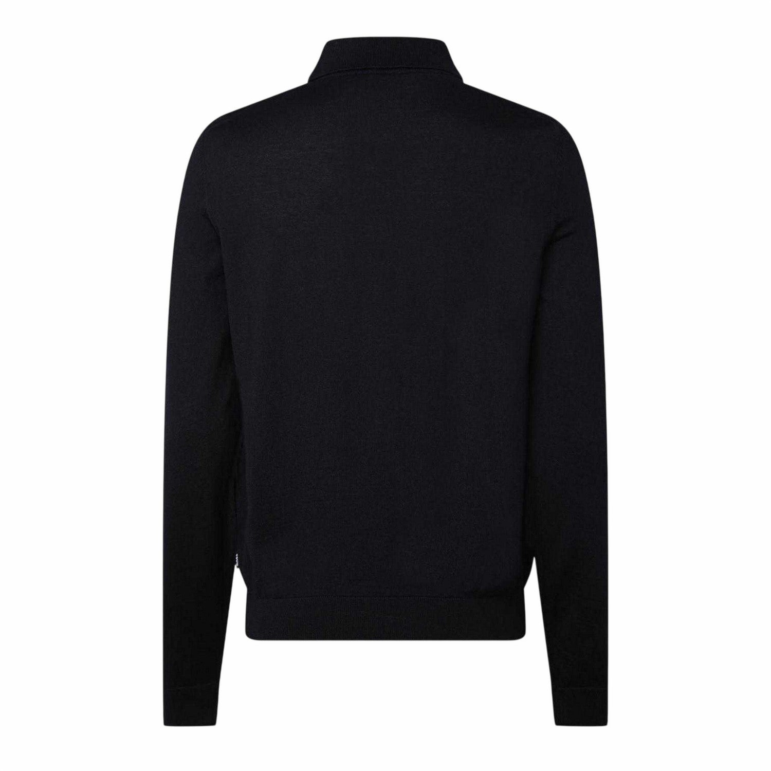 Dark Blue - Back - Boss Mens Virgin Wool Shirt