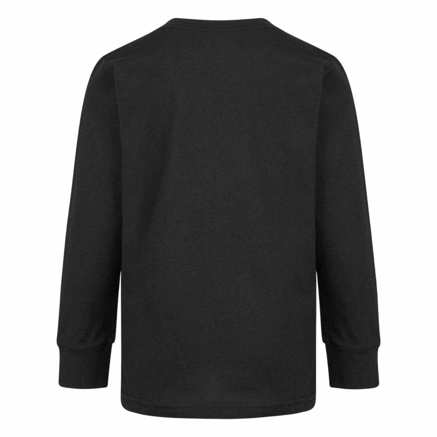 Black - Back - Nike Childrens-Kids Just Do It Swoosh Long-Sleeved T-Shirt