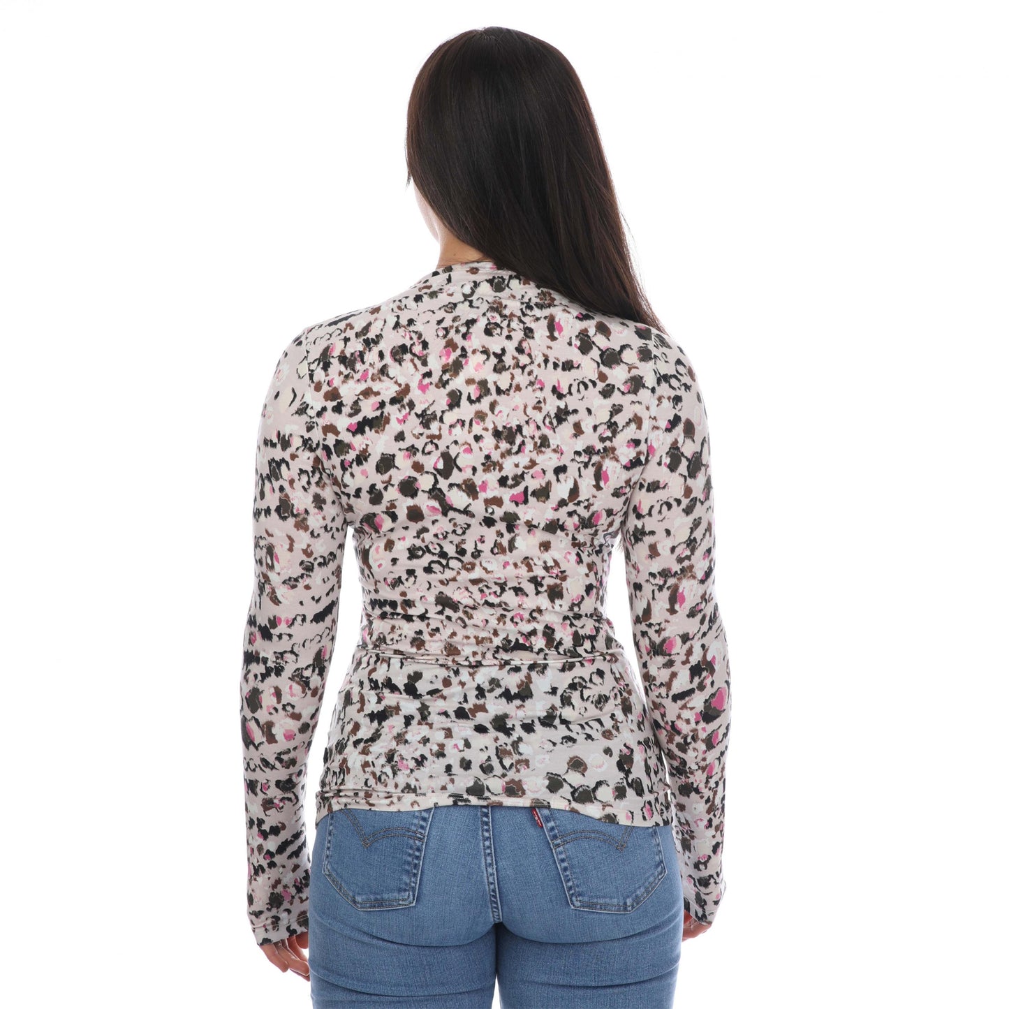 Dusky Pink - Back - Ted Baker Womens-Ladies Eyleen Twist Neck Fitted Top