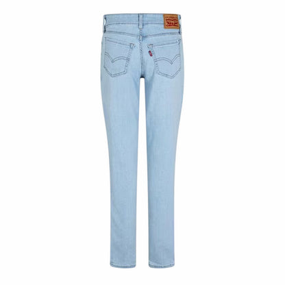 Azure - Back - Levis Womens-Ladies 711 Double Button Skinny Jeans