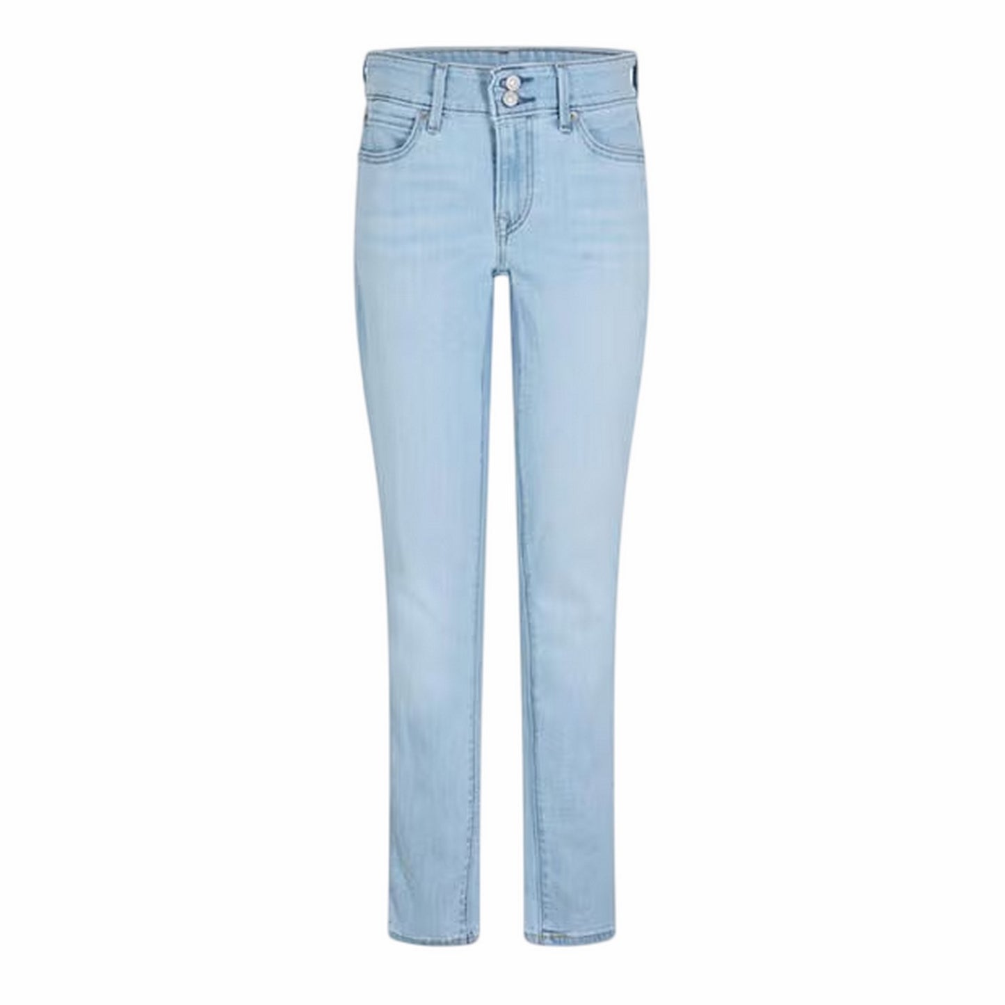 Azure - Front - Levis Womens-Ladies 711 Double Button Skinny Jeans