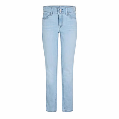Azure - Front - Levis Womens-Ladies 711 Double Button Skinny Jeans