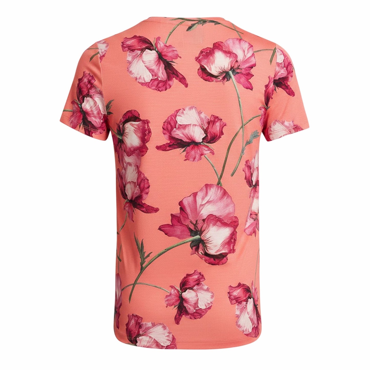 Coral - Back - Ted Baker Womens-Ladies Floral All-Over Print T-Shirt