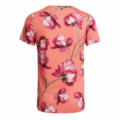 Coral - Back - Ted Baker Womens-Ladies Floral All-Over Print T-Shirt