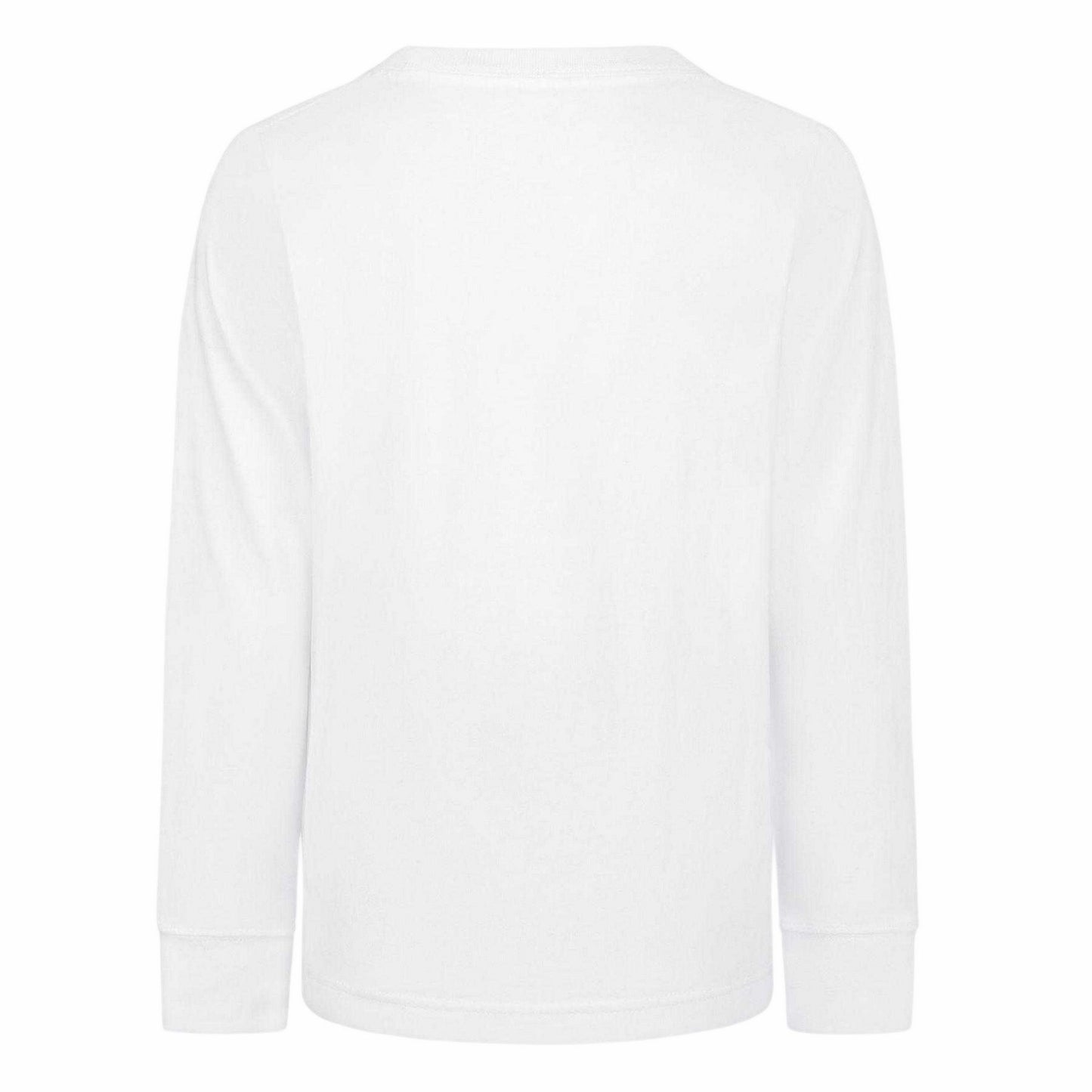 White - Back - Nike Childrens-Kids Outline Camo Long-Sleeved T-Shirt