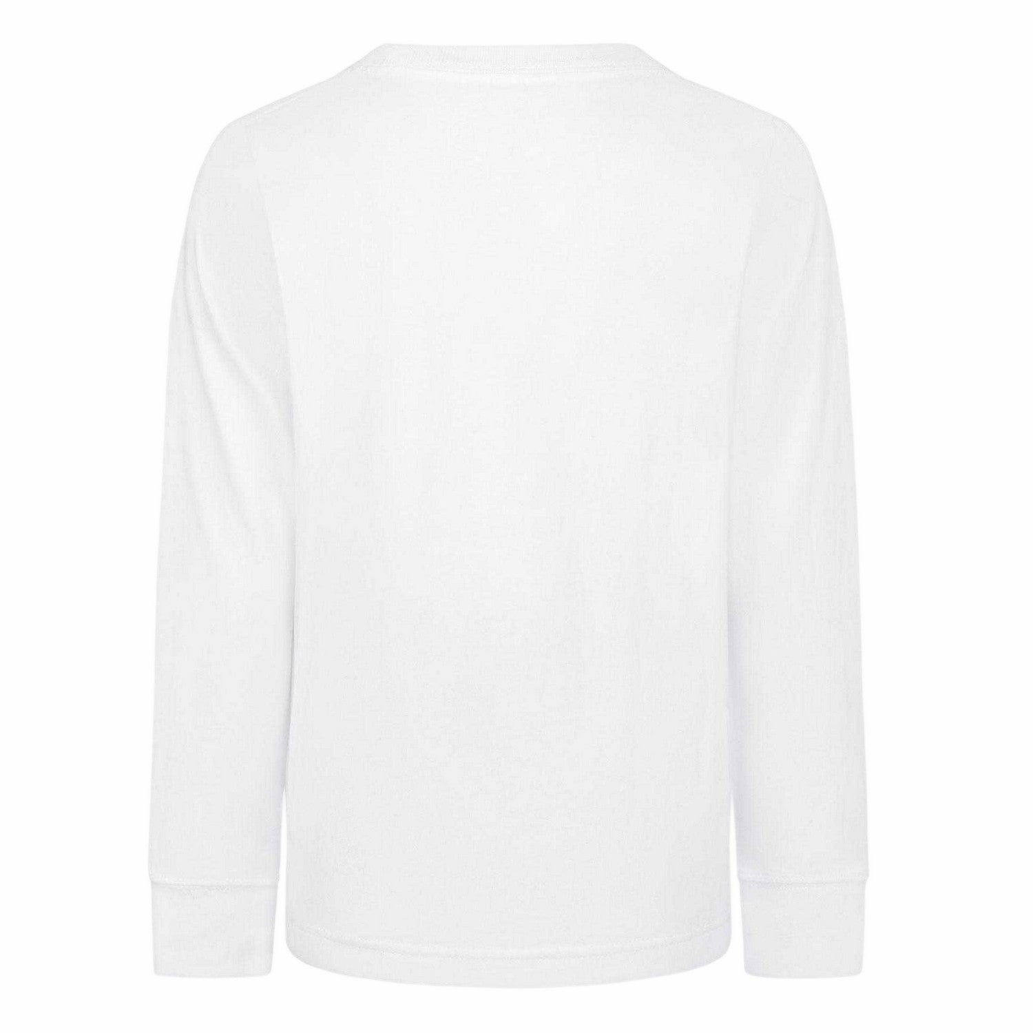 White - Back - Nike Childrens-Kids Outline Camo Long-Sleeved T-Shirt