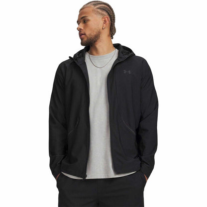 Black - Front - Under Armour Mens Unstoppable Performance Training Hooded Jacket